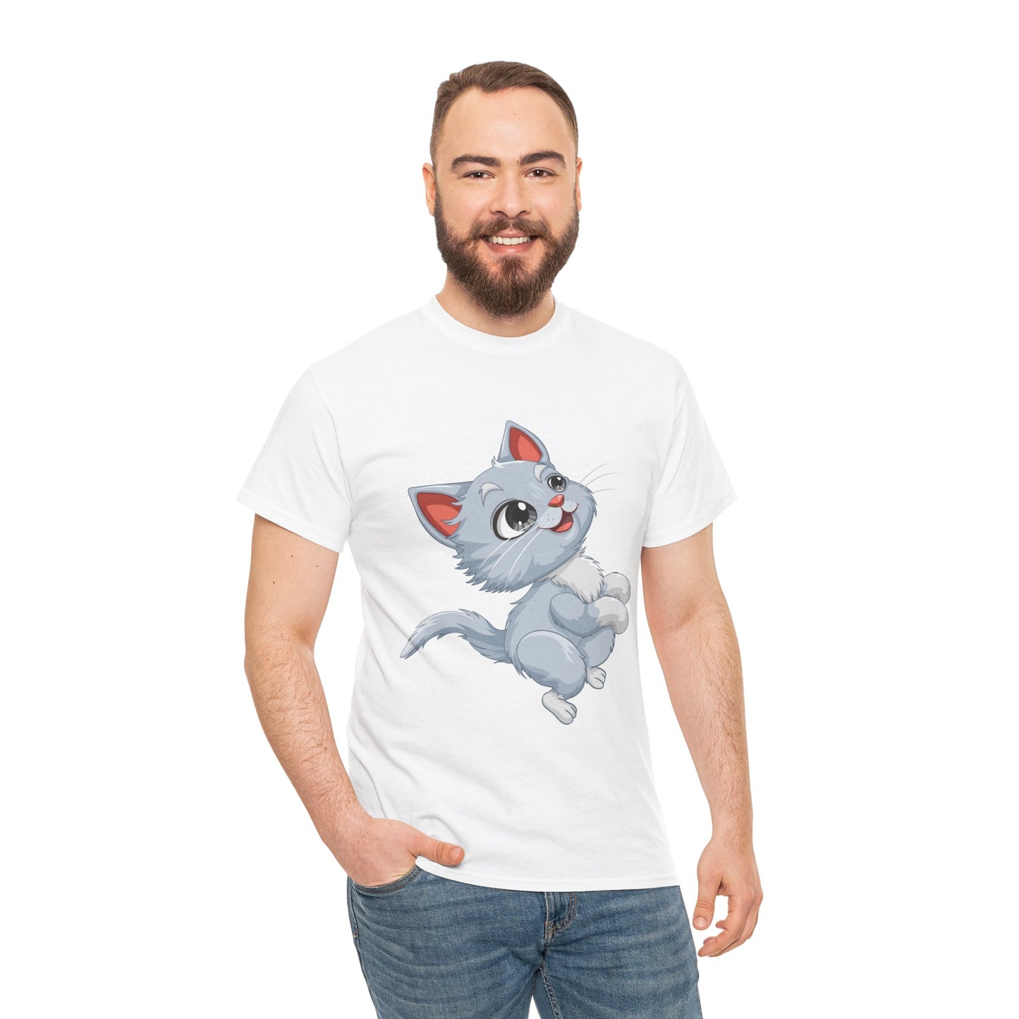 Cute Gray Kitten T‑Shirt