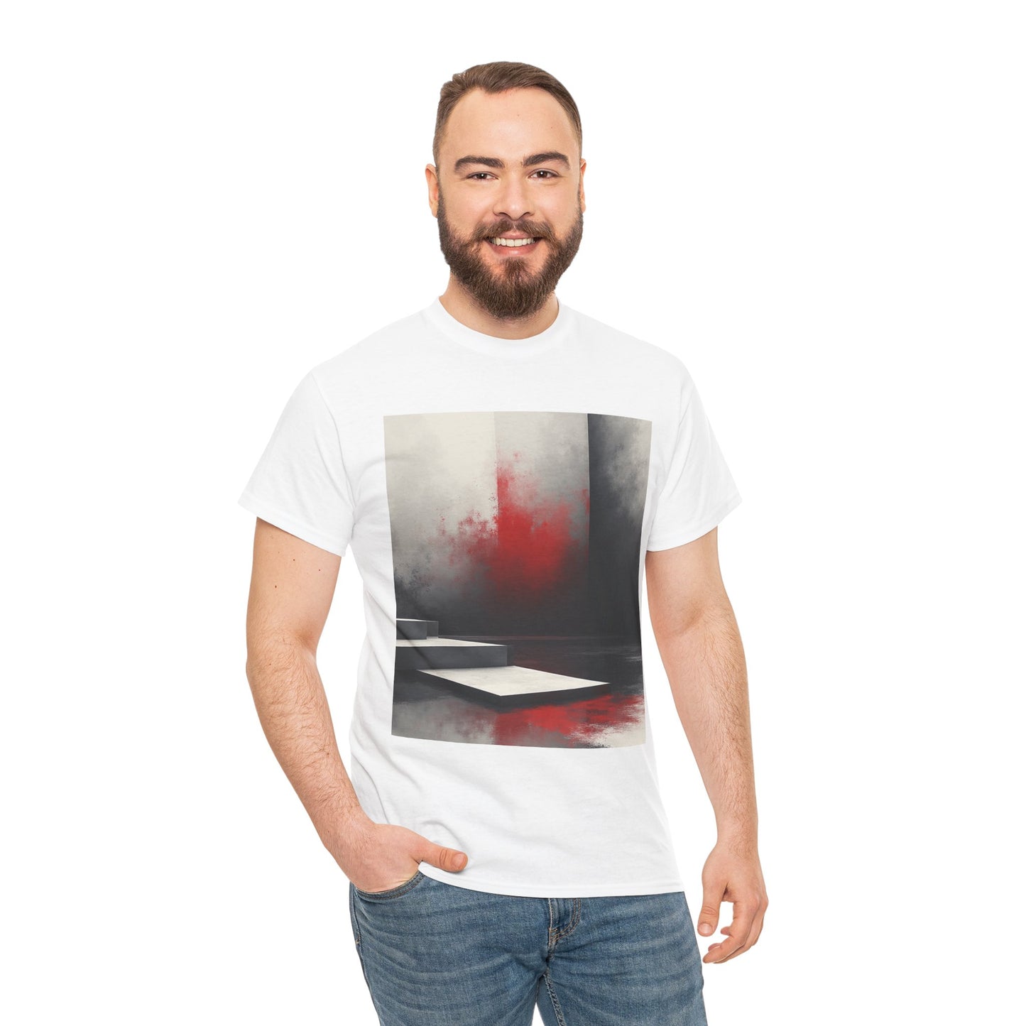 Abstract Red Mist T-shirt