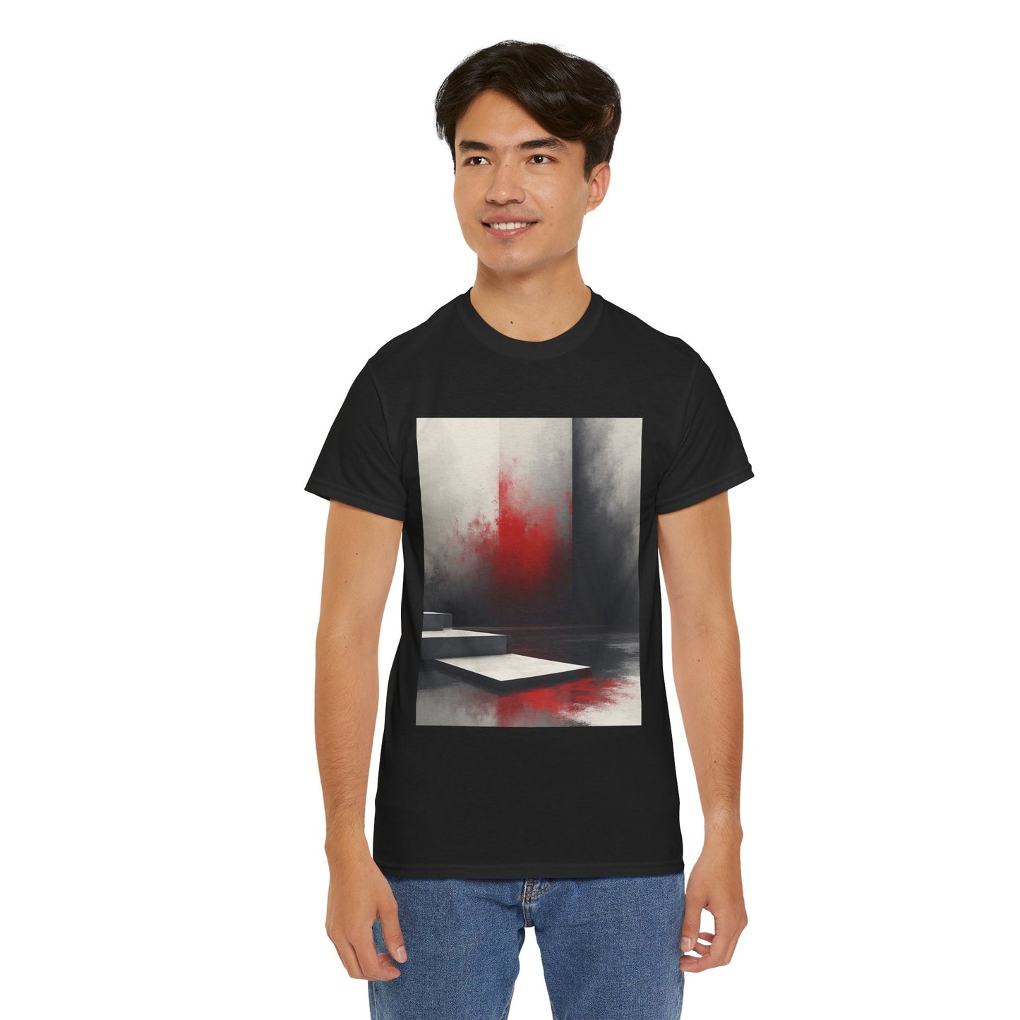 Abstract Red Mist Art T-Shirt