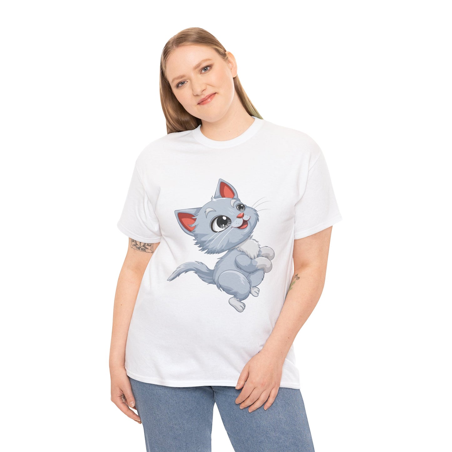 Cute Gray Kitten T‑Shirt