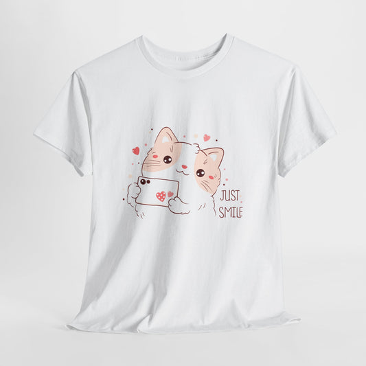 Just Smile Cat T-shirt