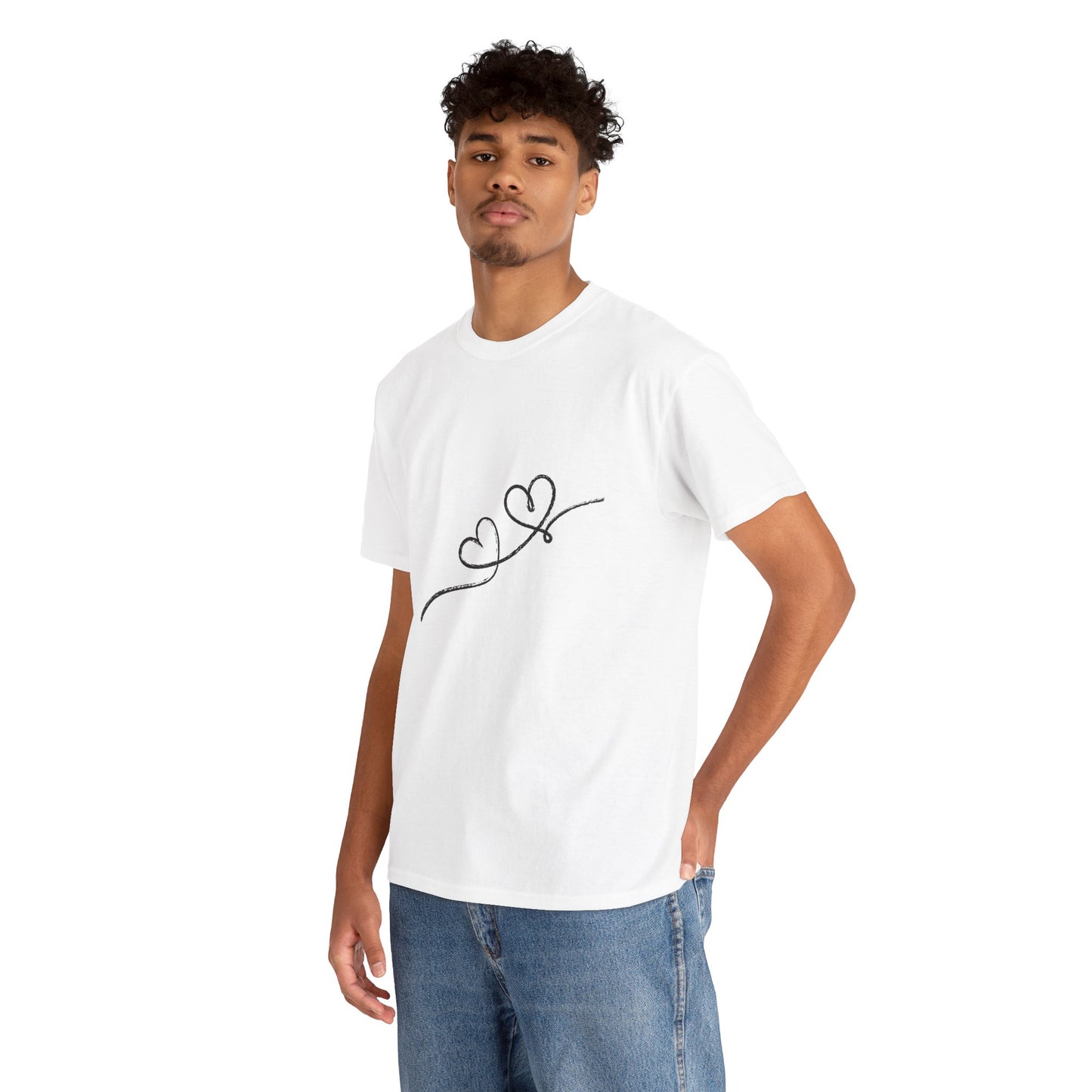 Minimal Heart Line T-shirt