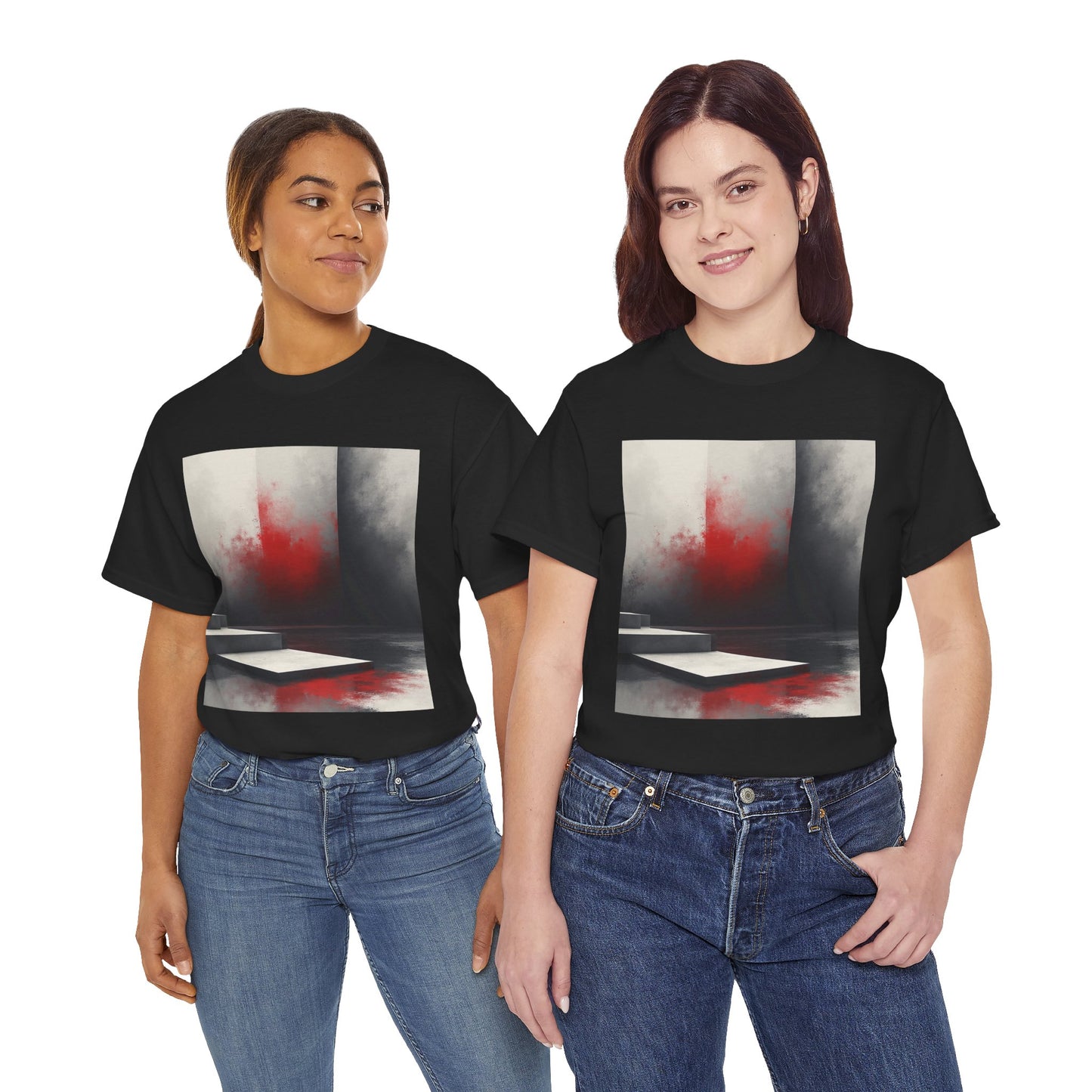 Abstract Red Mist Art T-Shirt