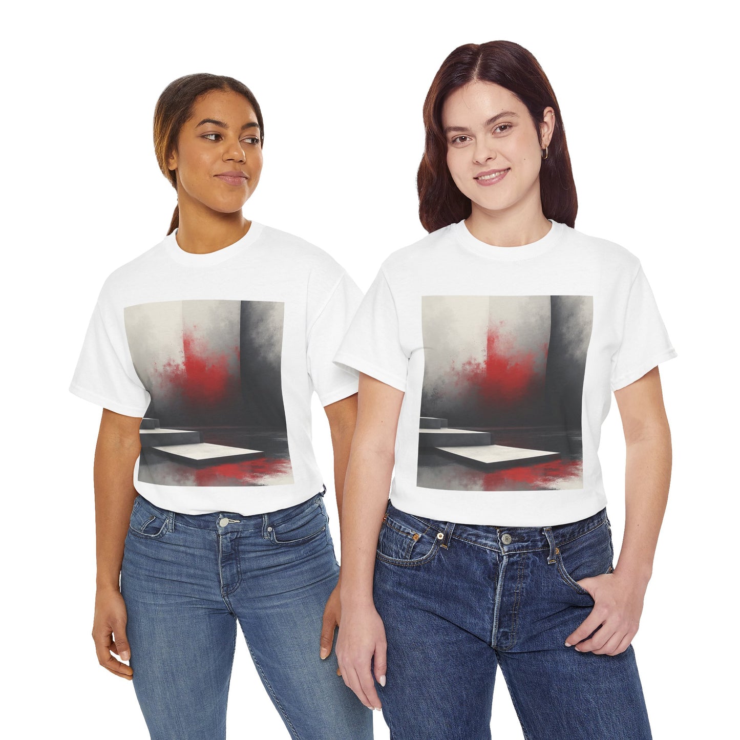 Abstract Red Mist T-shirt