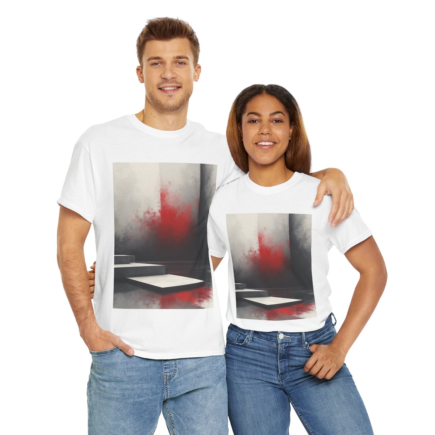 Abstract Red Mist T-shirt