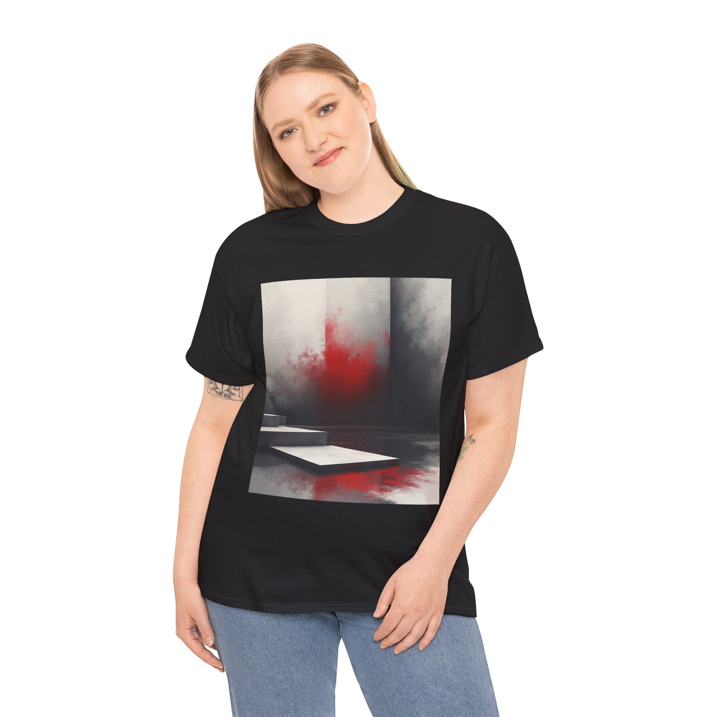 Abstract Red Mist Art T-Shirt