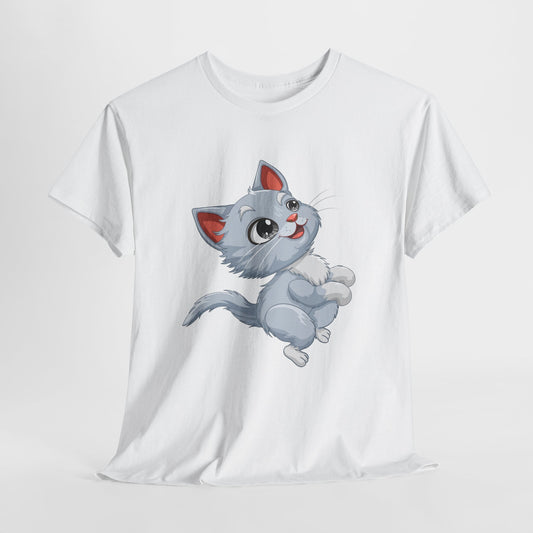 Cute Gray Kitten T‑Shirt