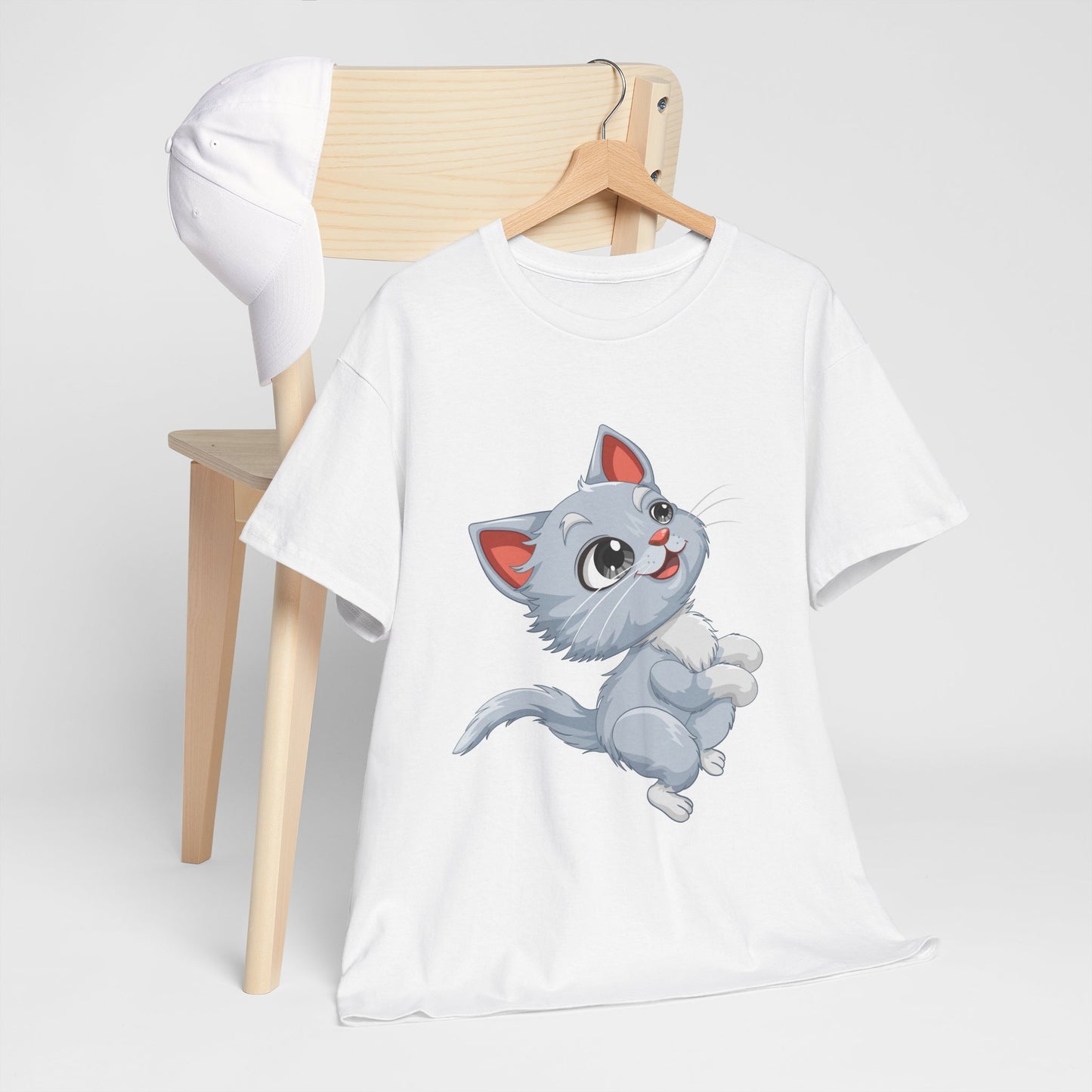 Cute Gray Kitten T‑Shirt